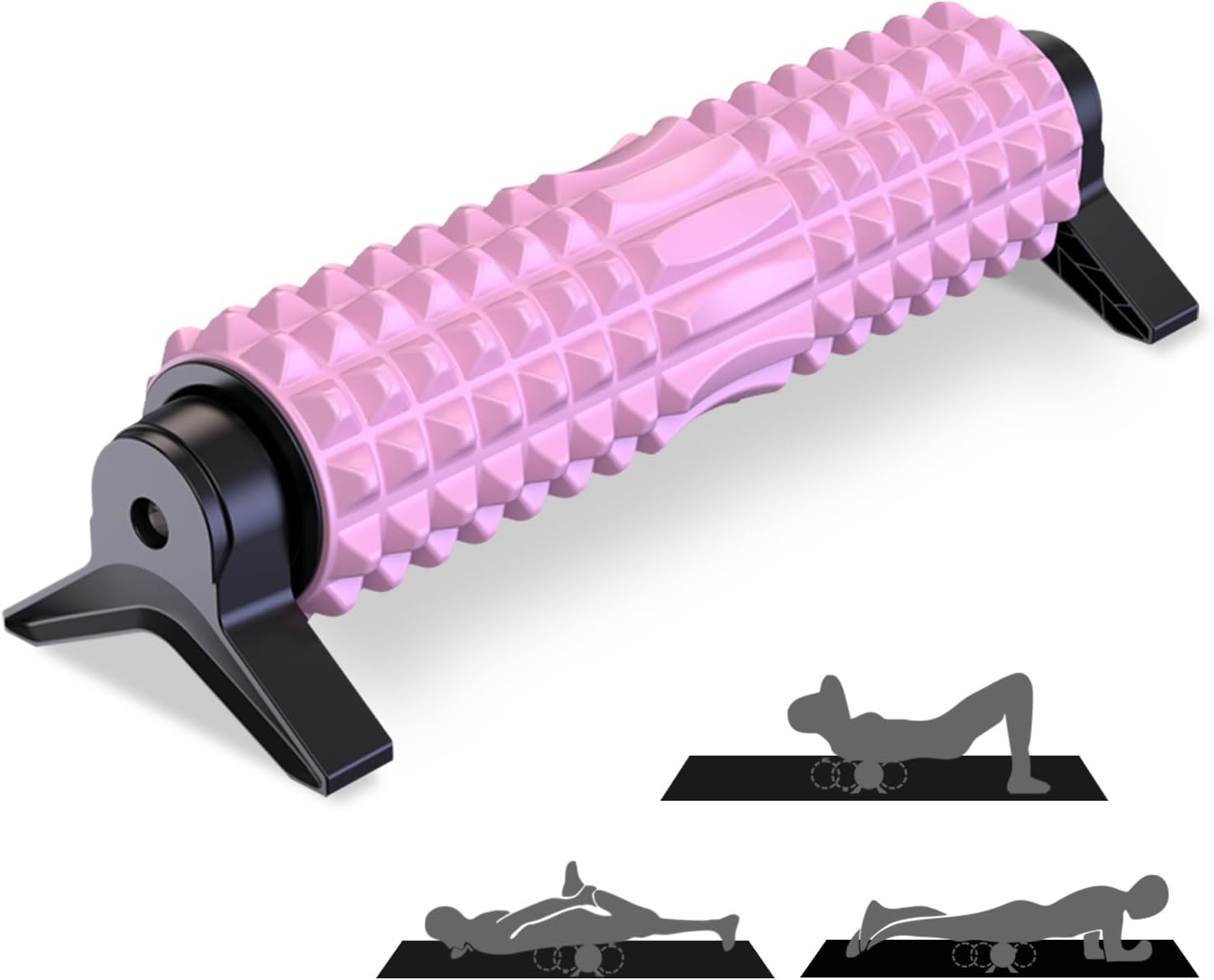 Trigger Point Foam Roller with Stand for Deep Tissue Relief