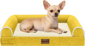 Small Dog Bed Orthopedic Washable Bolster Sofa - Supportive Comfort