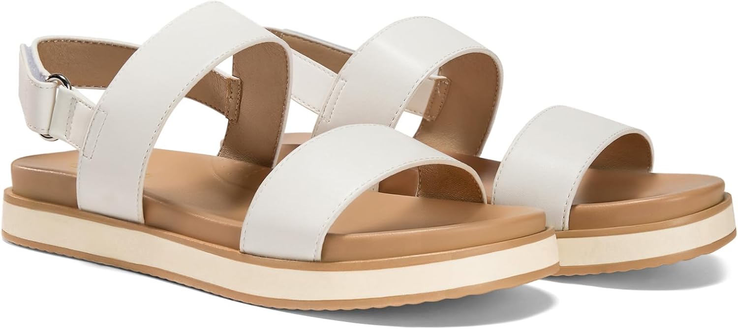 Coutgo Womens Flat Sandals with Comfortable Arch Support