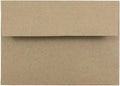 JAM PAPER 4Bar A1 Brown Kraft Invitation Envelopes - Bulk 500