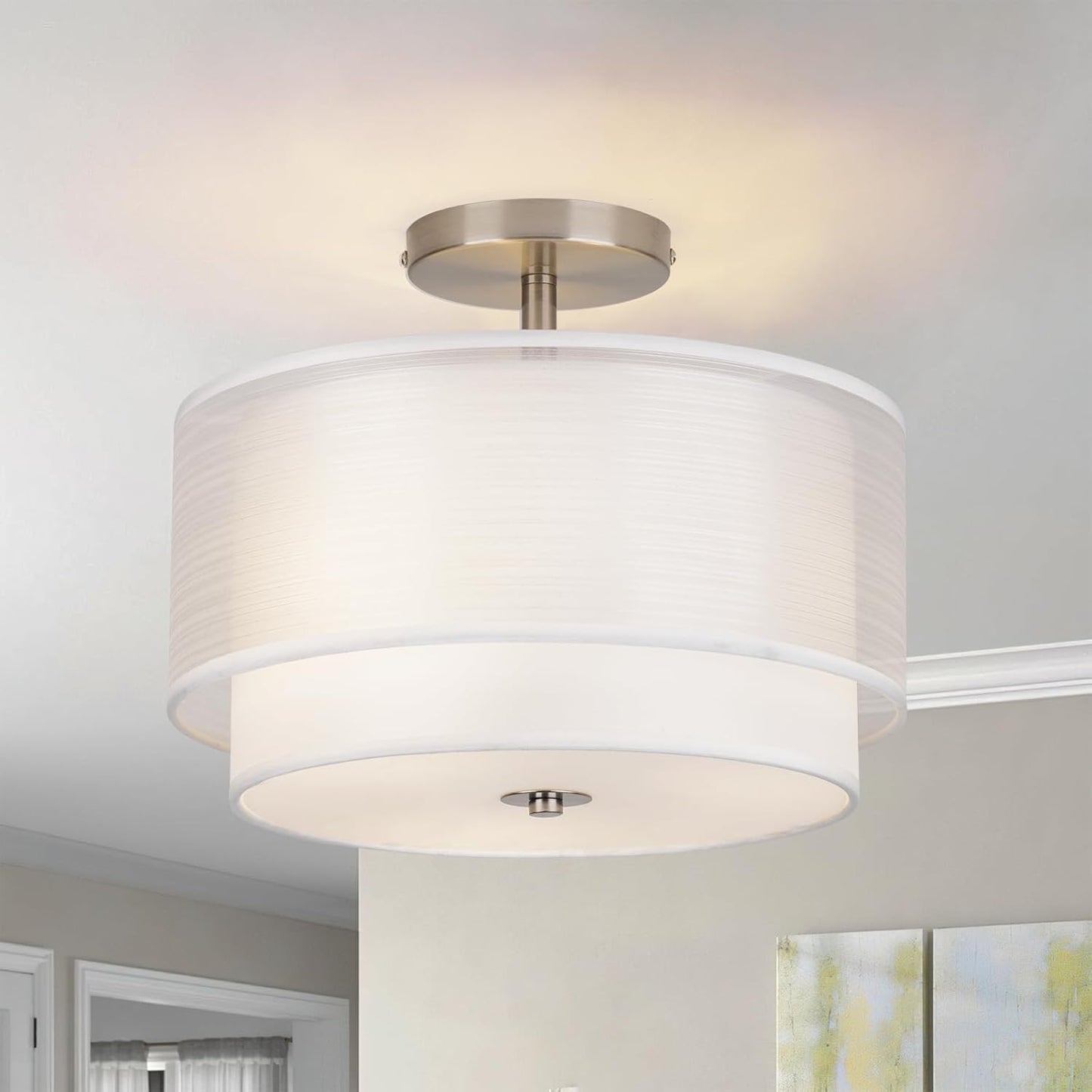 Semi Flush Mount Ceiling Light Fixture for Modern Spaces