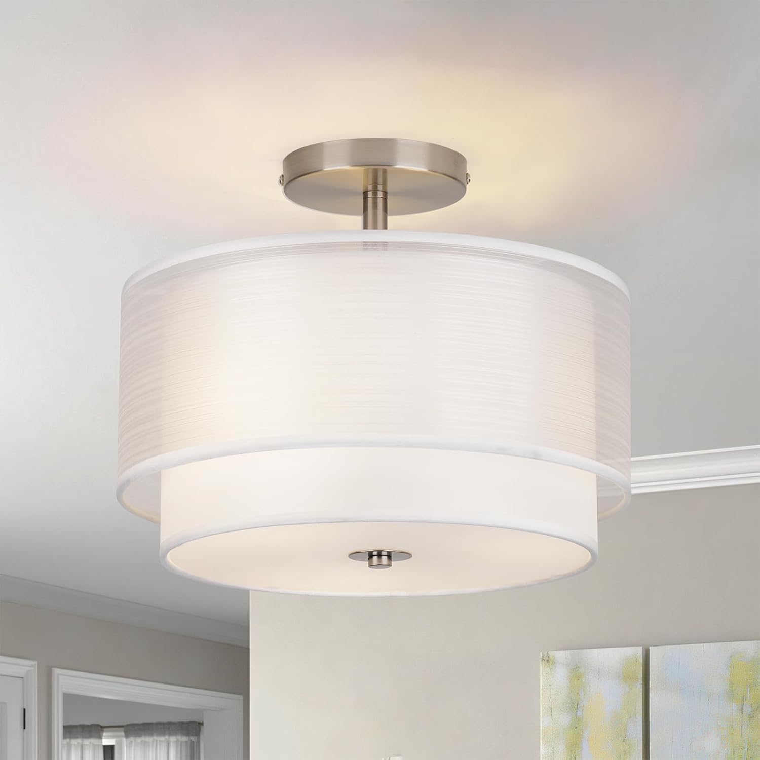 Semi Flush Mount Ceiling Light Fixture for Modern Spaces