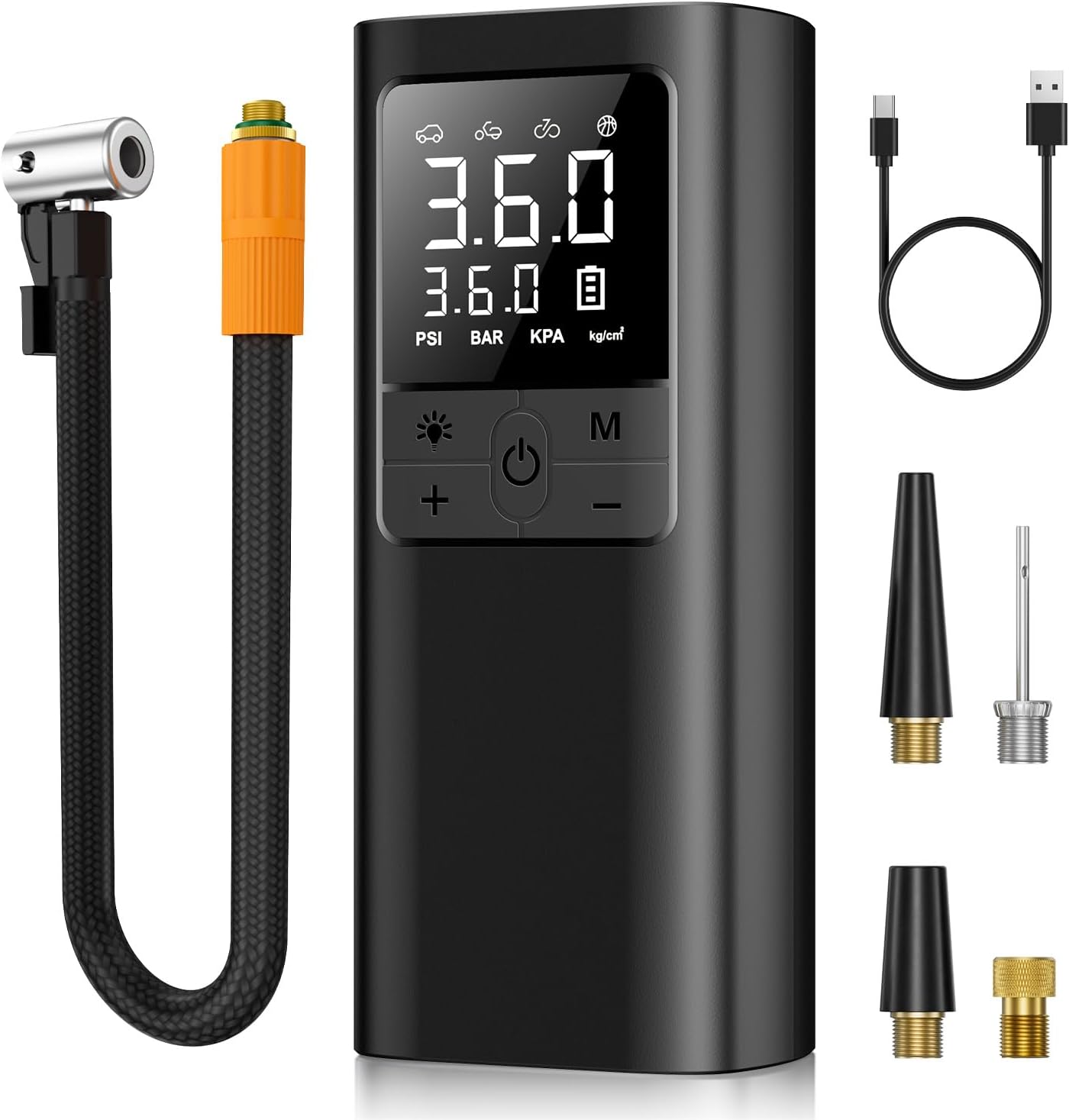 TMIGIA 150PSI Cordless Air Pump with Dual LCD Display