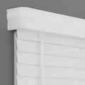 2 Inch Cordless Faux Wood Blind - White Room Darkening