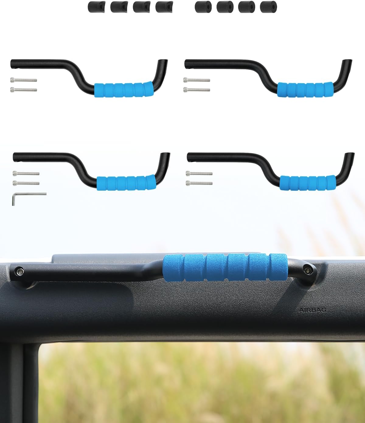 ROADER Bronco Roll Bar Grab Handles for 2021 2025 Ford Bronco