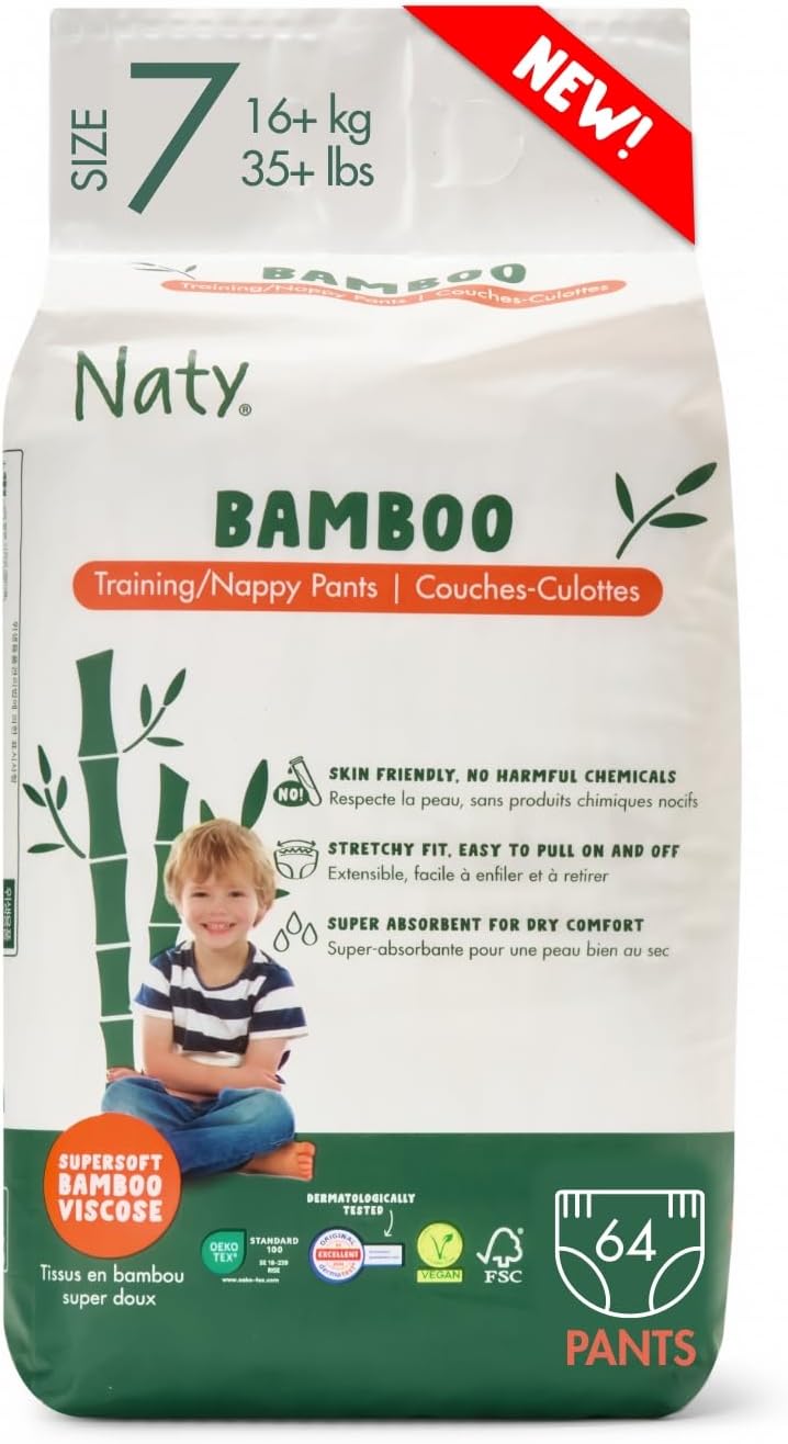 Naty Bamboo Viscose Training Pants for Eco-Friendly Comfort