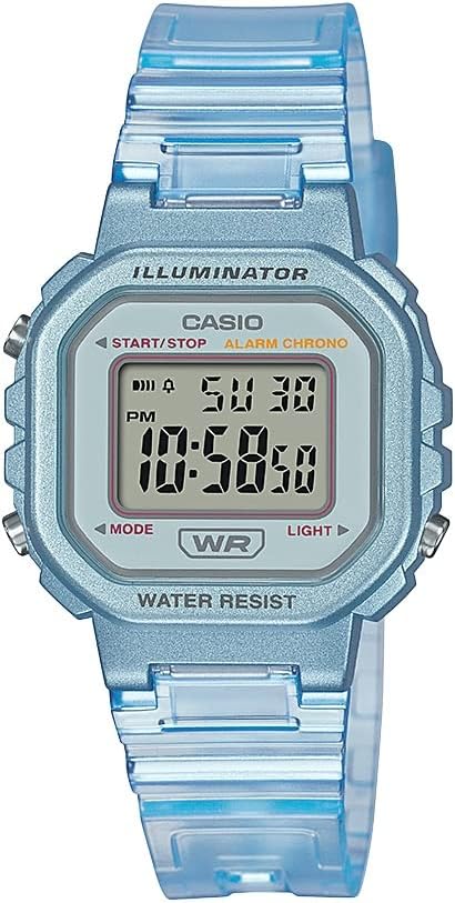 Casio Clear Blue Digital Watch - Illuminate Your Time