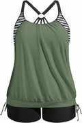 Plus Size Tankini Swimsuits for Women Two Piece - Tummy Control Fit 2