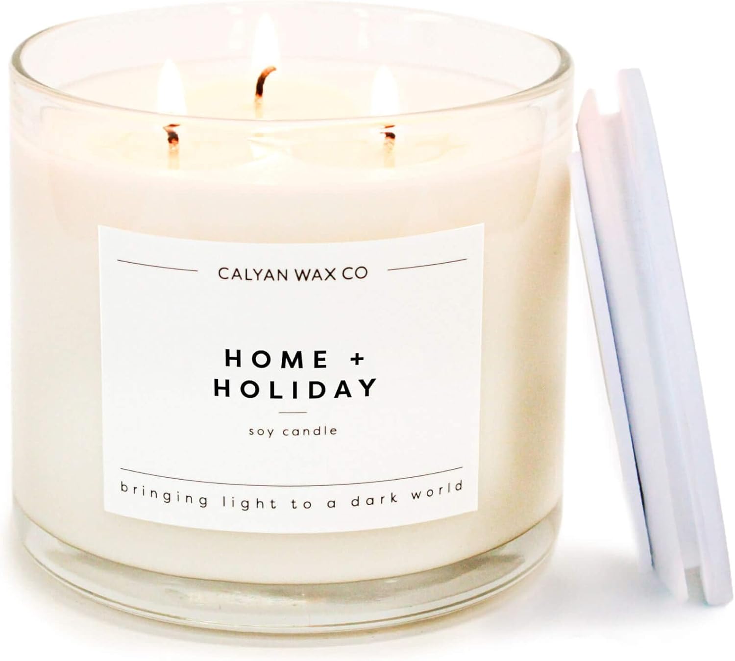 Calyan Wax Co. 3 Wick Candle for Home and Holiday Ambiance