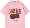 Aelfric Eden Oversized Graphic Tees Unisex Cherries Print - Casual