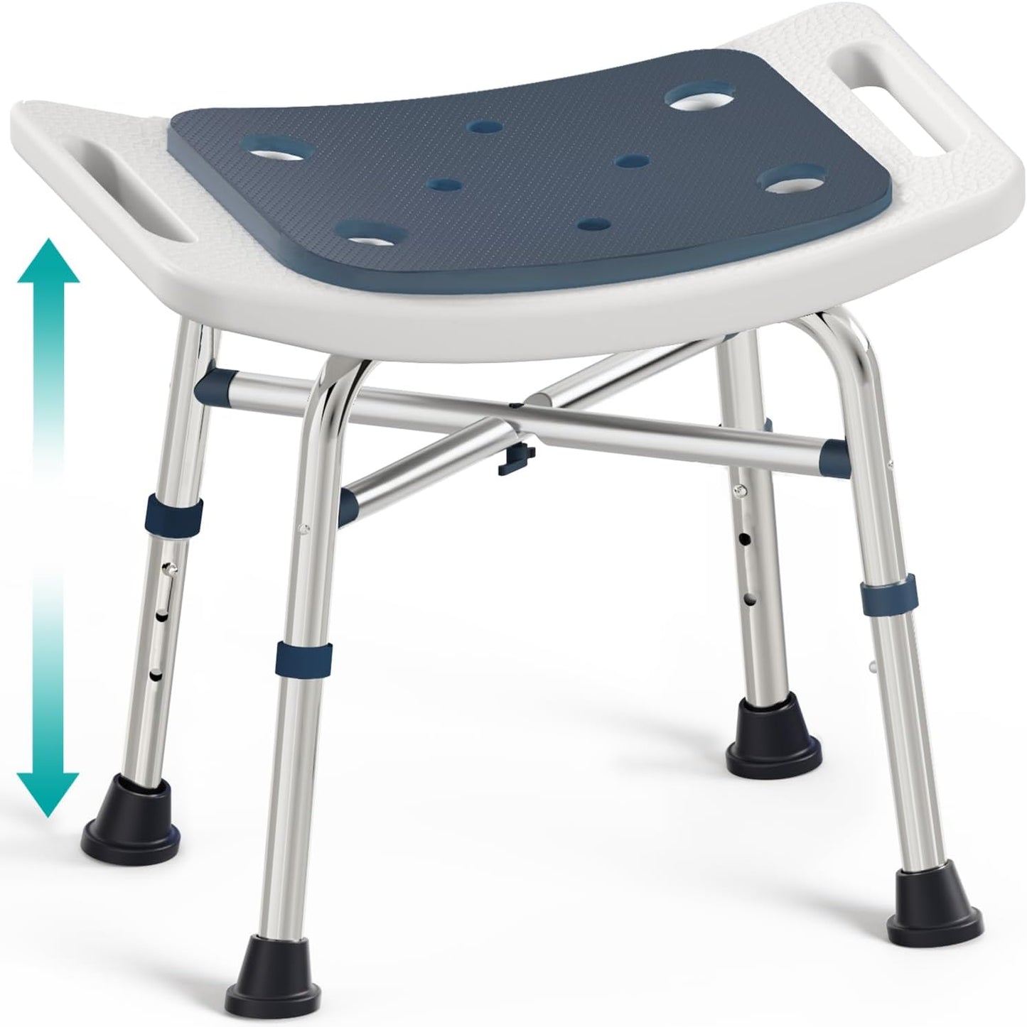 Adjustable Shower Stool - Supports 350 lb - Bath Seat for Adults - PELEGON