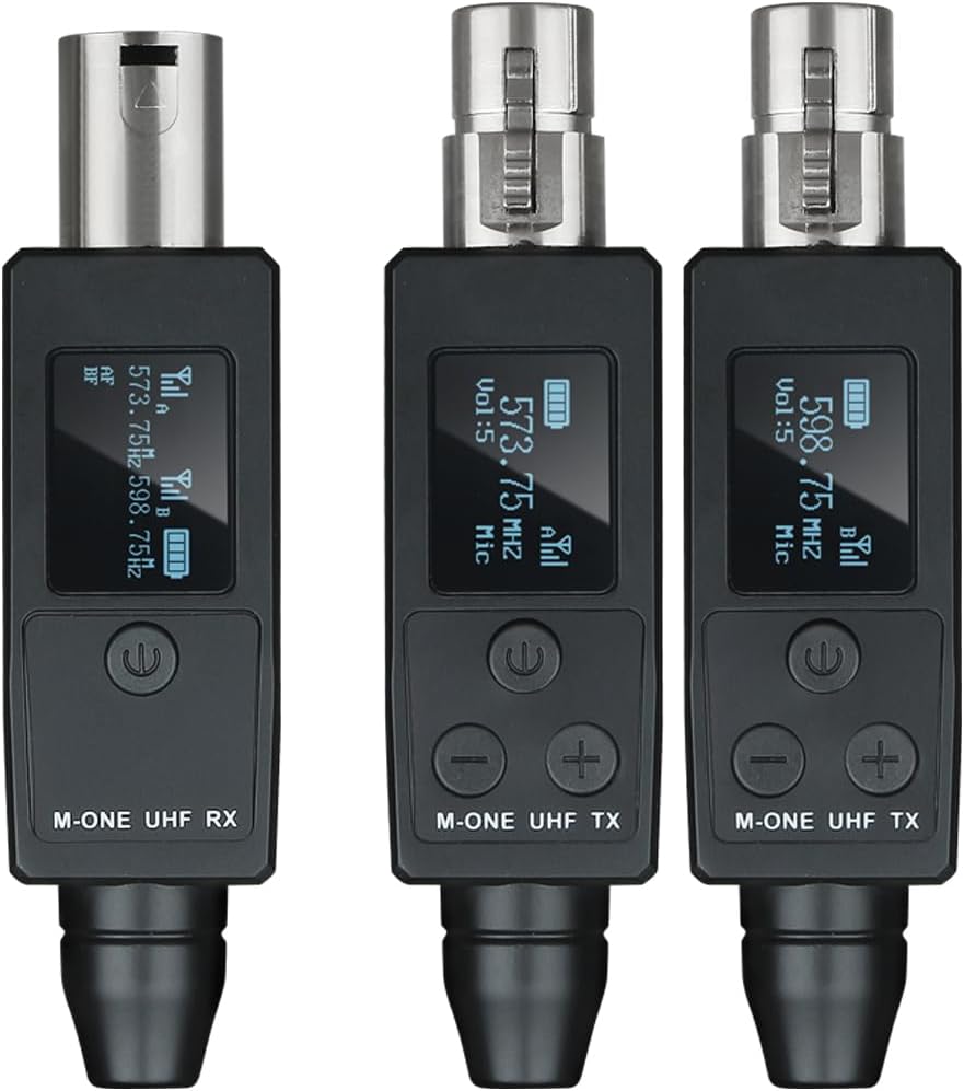 YXG UHF Wireless XLR Transmitter and Receiver for Microphones