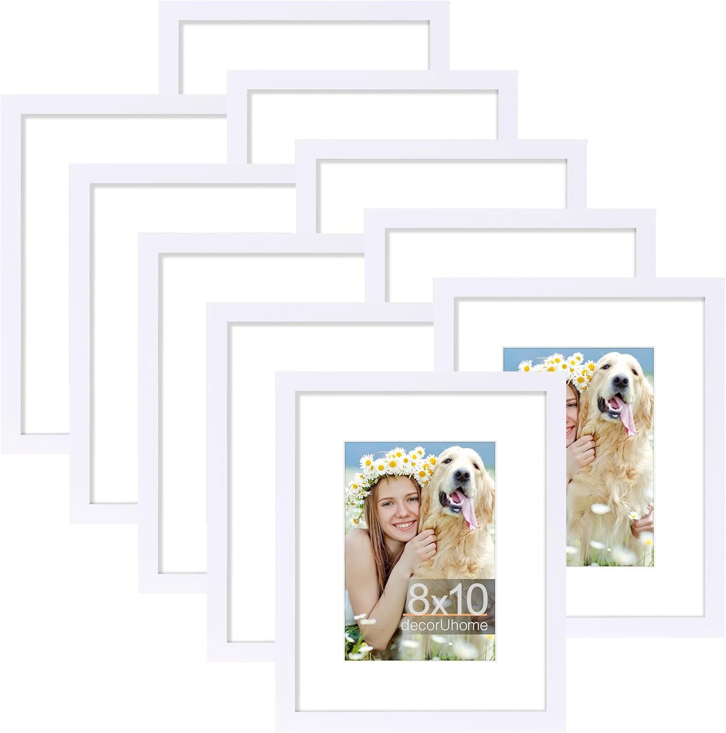 8x10 Picture Frame Set of 10 for Stunning Wall Decor