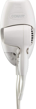 Conair Wall-Mount Hair Dryer 1600W - Compact Nightlight Dryer