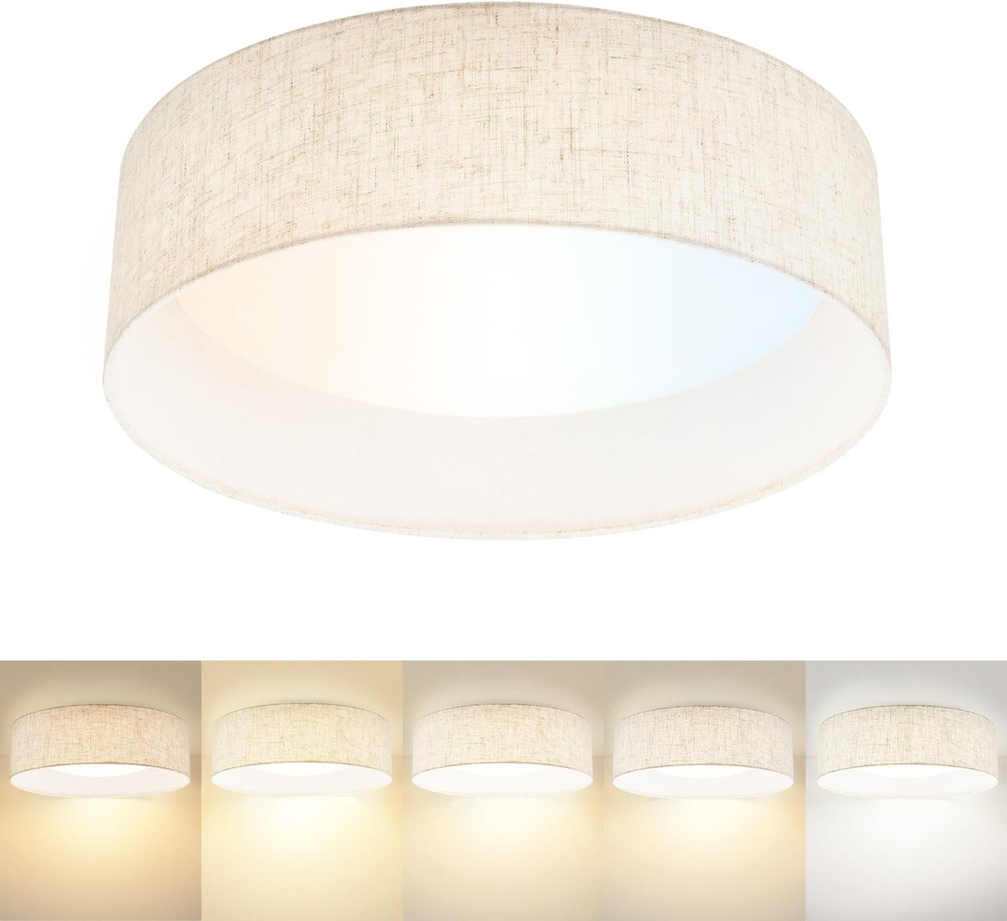 Hamilyeah 16in LED Flush Mount Ceiling Light for Modern Spaces