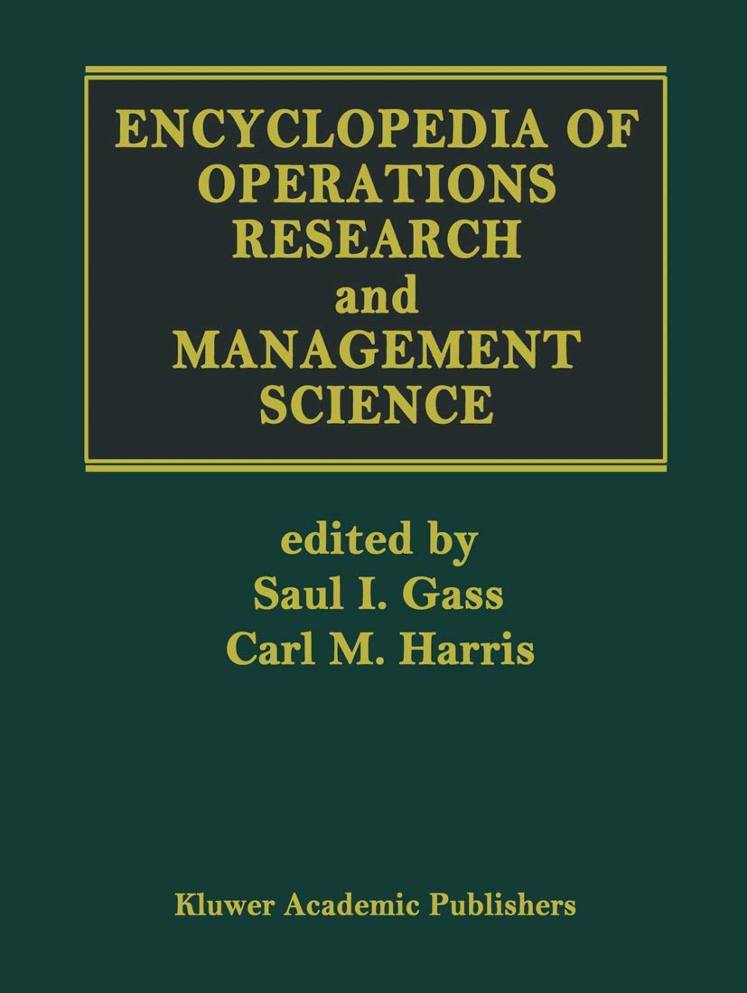 Encyclopedia of Operations Research and Management Science Review