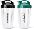 nutribullet 24 oz To-Go Cups with Colored Flip-Top Lids - Travel Ready