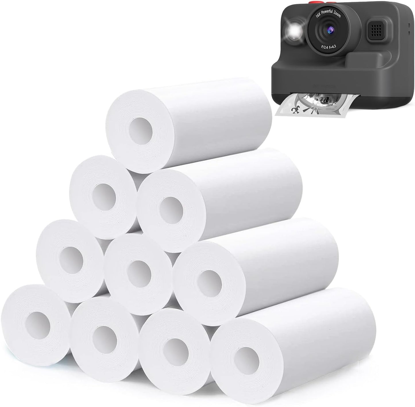 10 BPA-Free Printer Rolls for Kids Instant Camera - Yehtta