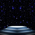 LED Backdrop 10ft x 13ft Blue and White Star Curtain - DMX Control