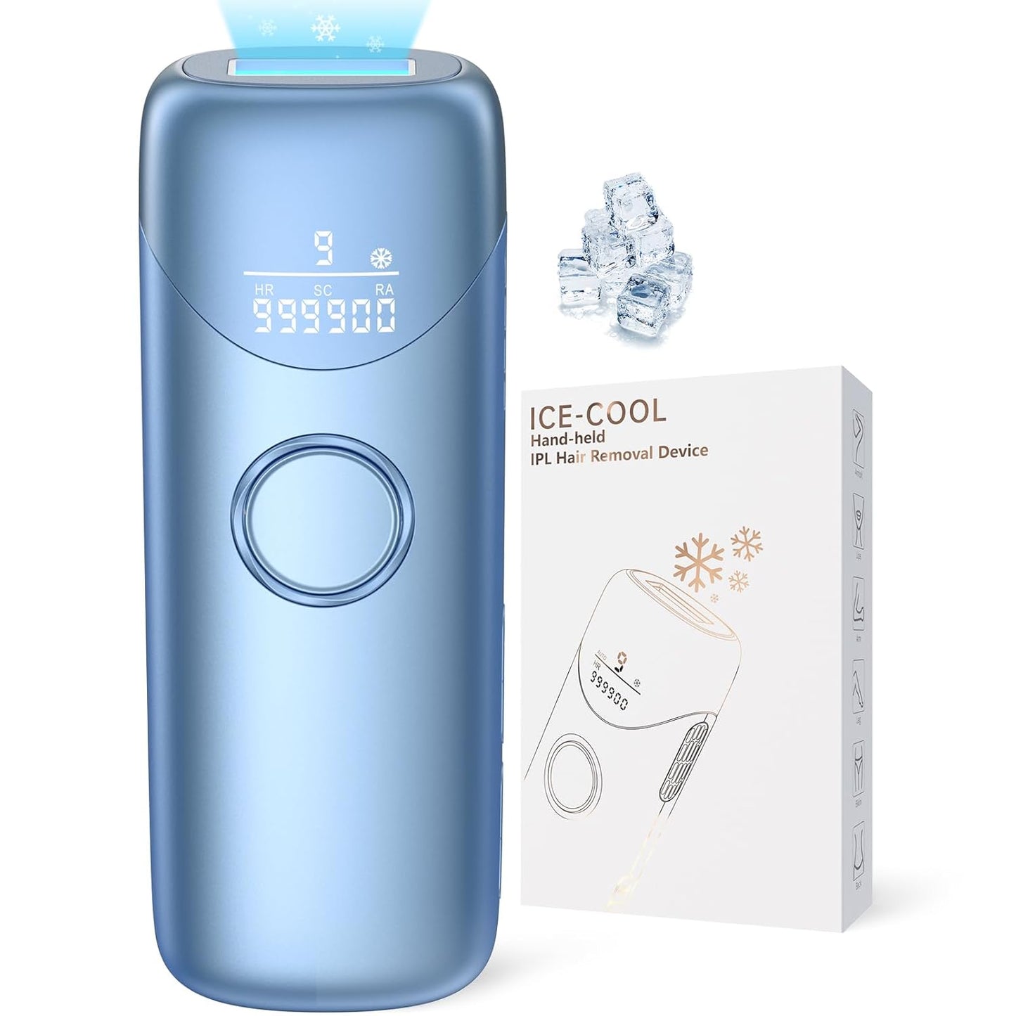 Ubroo IPL Hair Removal Device with Ice Cooling for Home Use
