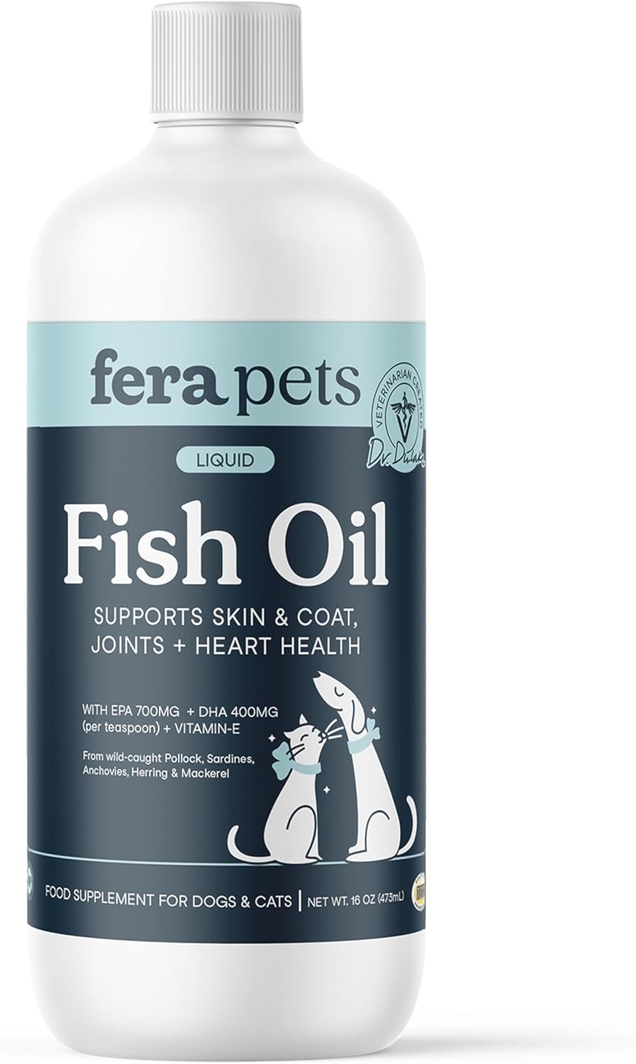 Fera Pets Fish Oil for Dogs & Cats - Omega 3 for Health