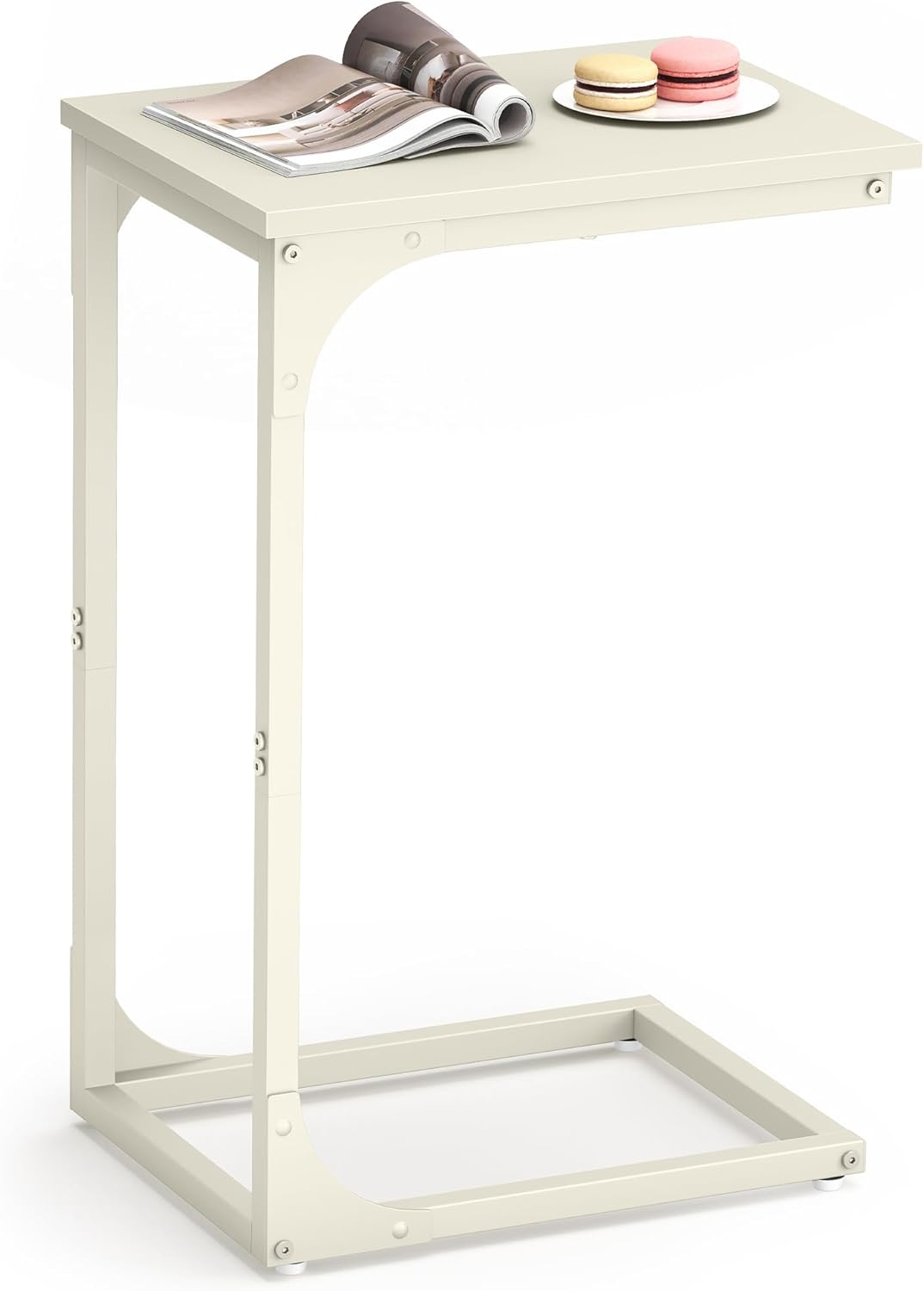 VASAGLE C-Shaped End Table for Small Spaces and Versatile Use