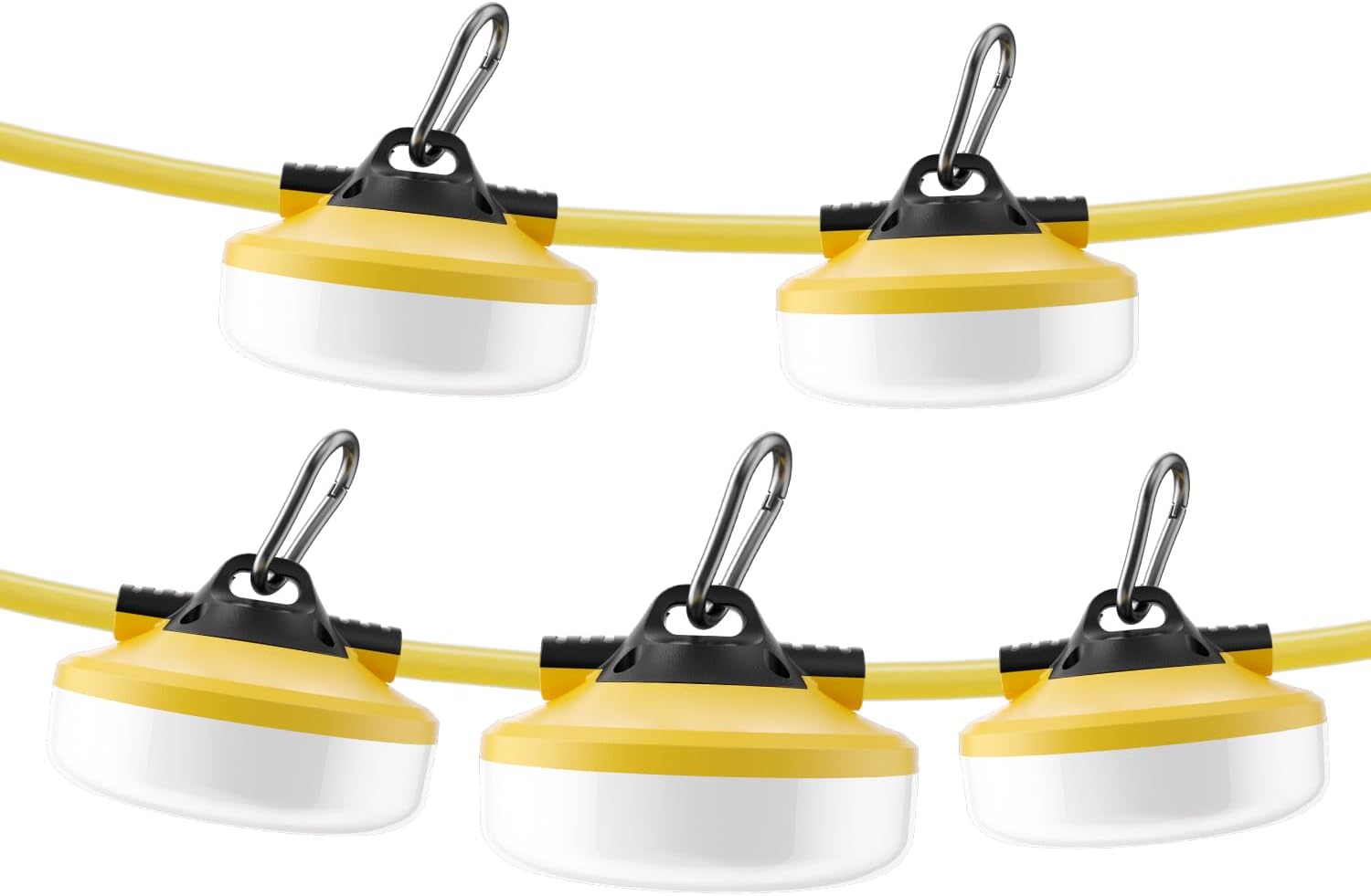 LED Construction String Lights 50FT - Super Bright 5000 LM