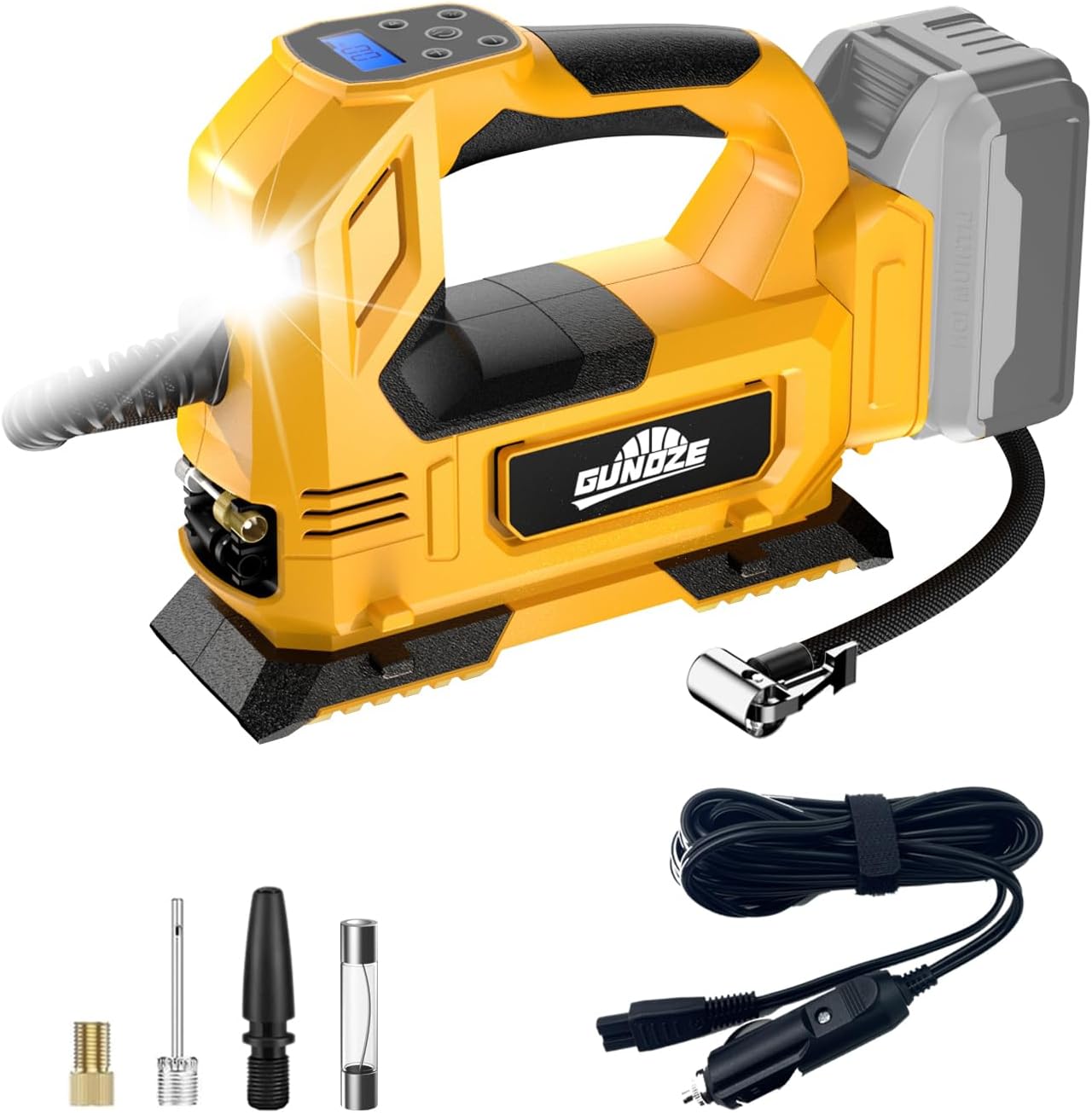 Portable Cordless Tire Inflator - Power on the Go! - GUNOZE