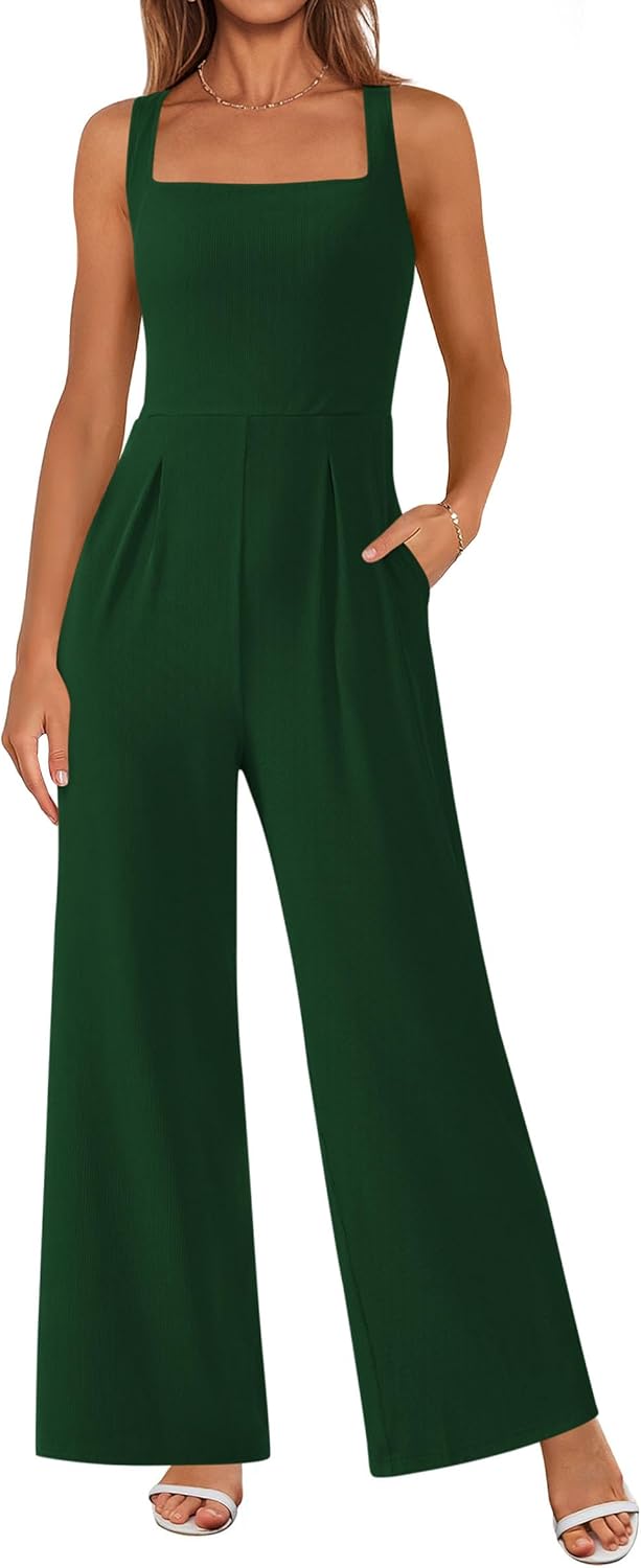 PRETTYGARDEN Summer Sleeveless Jumpsuits for Women with Style