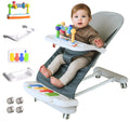 Baby Bouncer 4-in-1 with Wheels and Detachable Piano - Portable