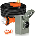 WELLUCK 50 Amp Emergency Power Combo Kit - Heavy-Duty 15 ft Cord