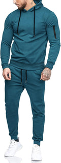 Men's Tracksuit 2 Piece Hooded Athletic Sweatshirt and Pants - Casual