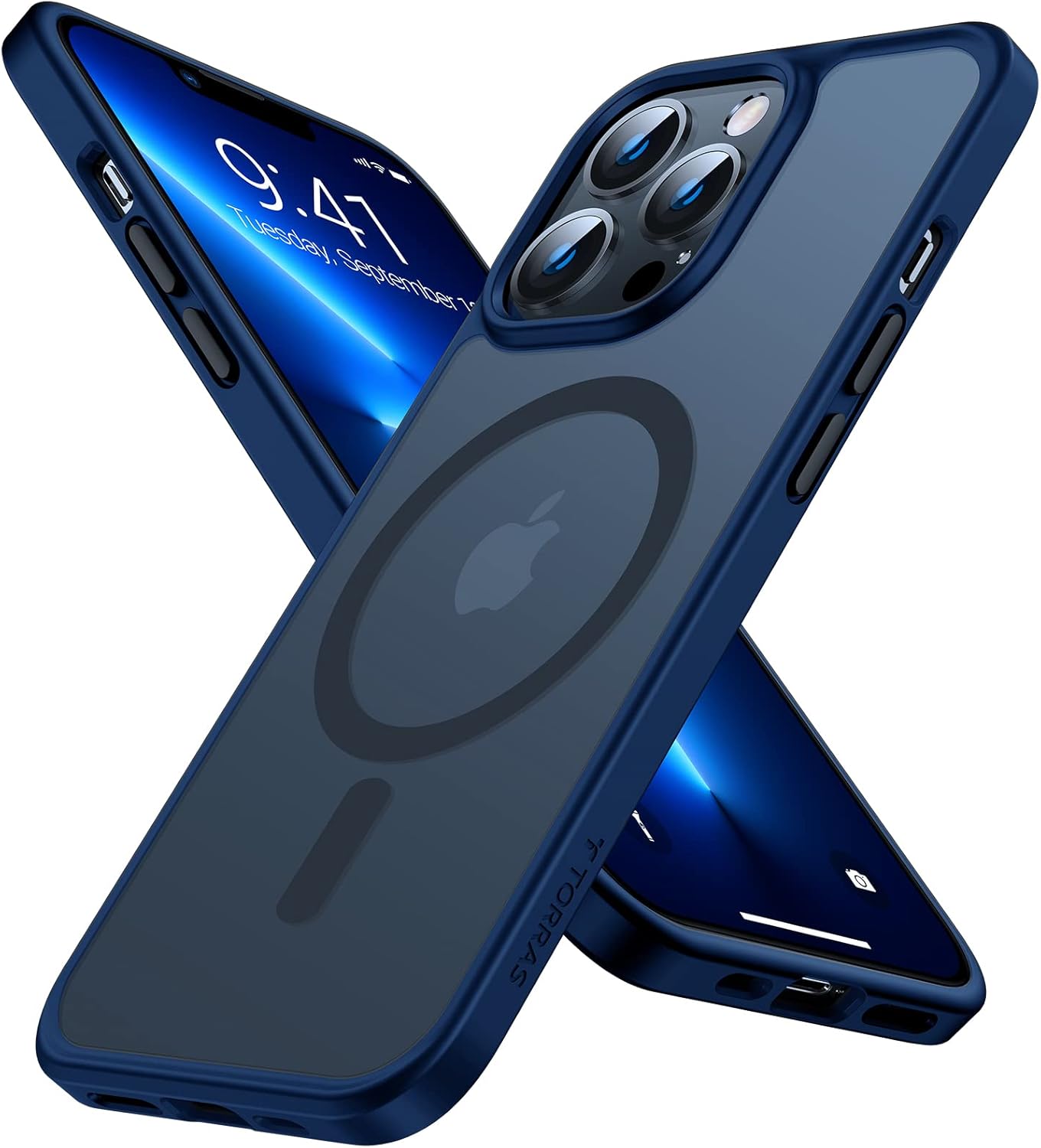 TORRAS Stronger Magnetic iPhone 14 Pro Case with Military Protection