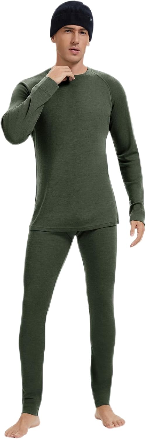 Men's 100% Merino Wool Base Layer Sets for Ultimate Comfort
