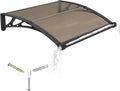 Awning for Door Entrance 40x40 in - Clear Polycarbonate Door Canopy