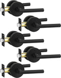 Matte Black Lever Privacy Door Handle for Bathroom and Bedroom