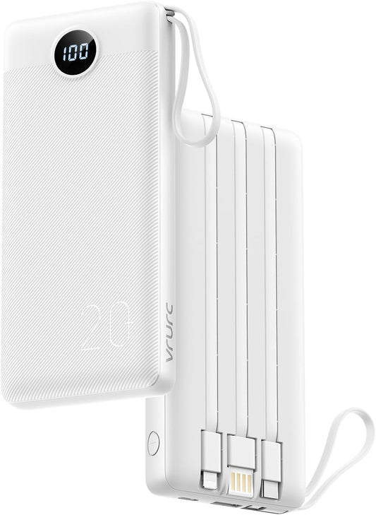 Portable 20000mAh Fast Charge Power Bank - VRURC