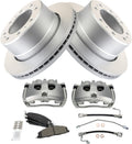 TRQ Brake Pad & Rotor Kit Semi-Metallic Compatible with 2009-2013 Ram