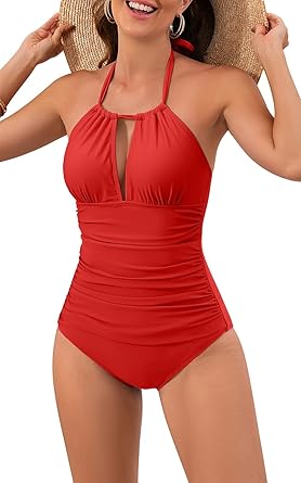 B2prity Women's Slimming One Piece Swimsuits for Curvy Women