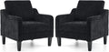 VINGLI Living Room Chairs Set of 2 - Supportive Chenille Accent Chairs