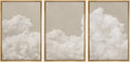 Serene Sky Framed Wall Art Print Set 24in x 36in - Calm Cloud