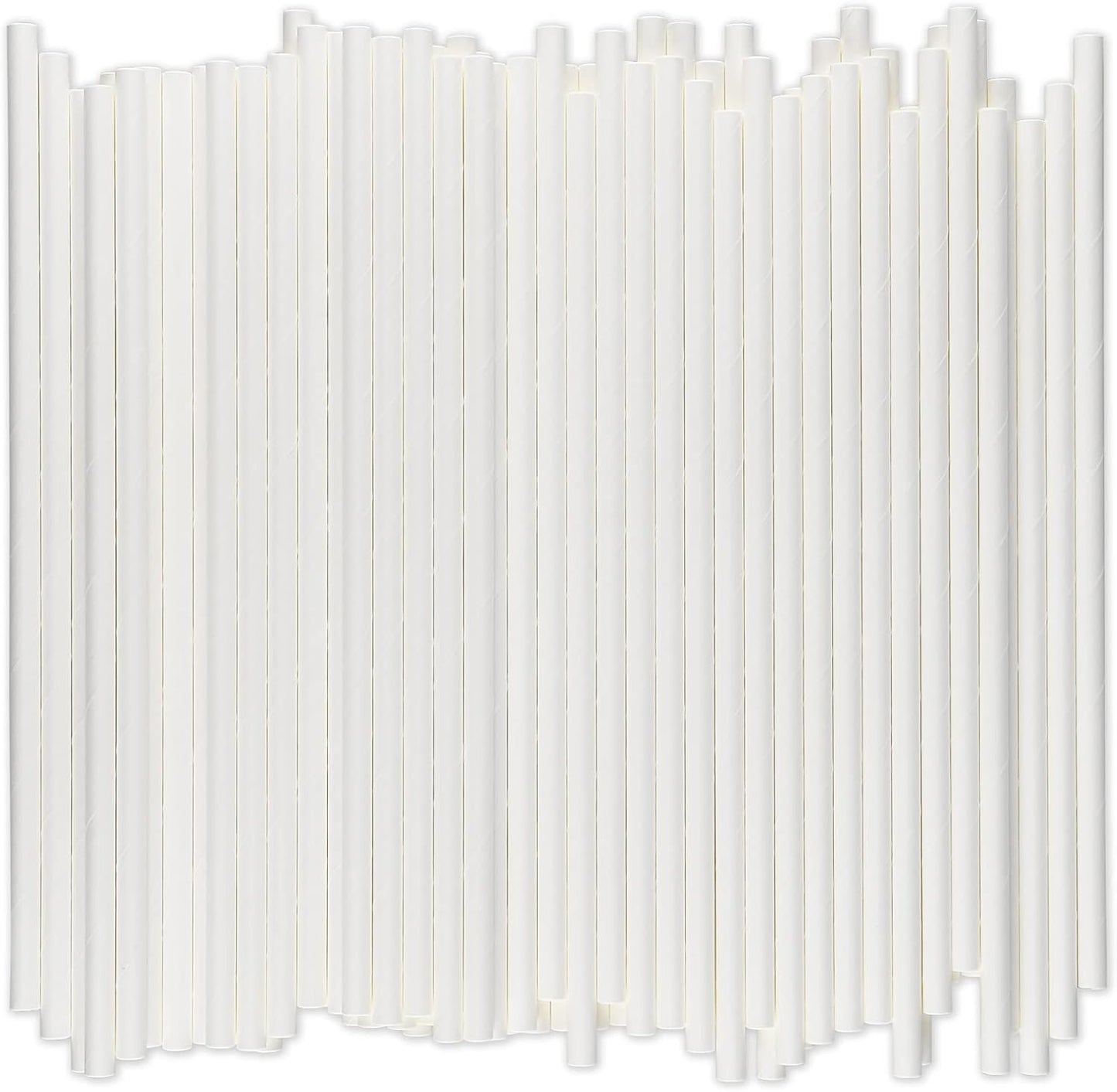 Bulk White Paper Drinking Straws for Restaurants and Bars