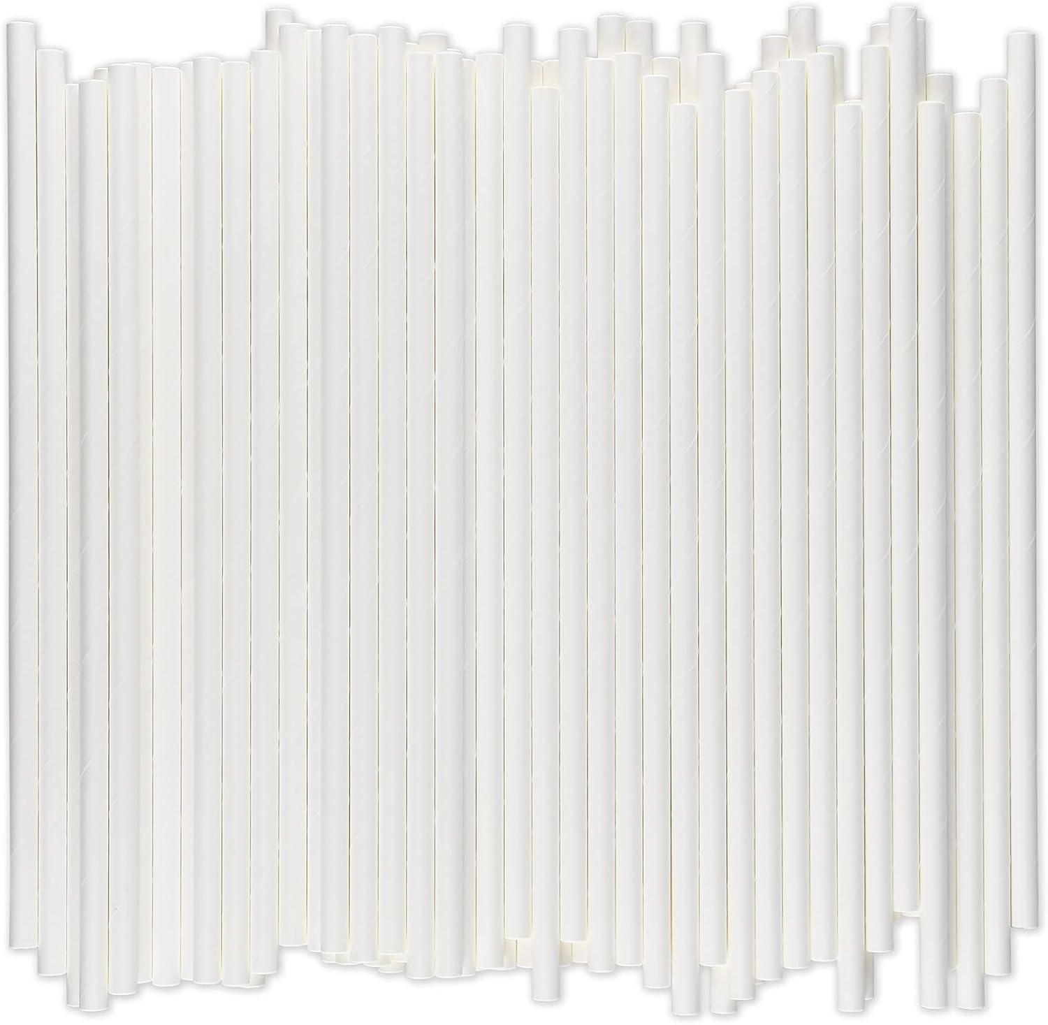 Bulk White Paper Drinking Straws for Restaurants and Bars