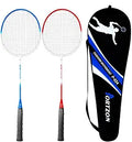 Portzon 2 Player Badminton Racquets Set - Lightweight Double Rackets