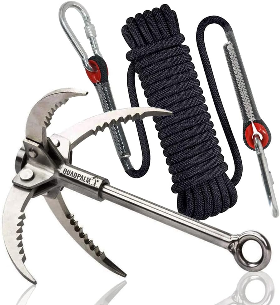 Grappling Hook with 10m Rope - Heavy Duty Climbing Equipment