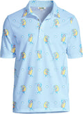 Performance Athletic Fit Men's Golf Polo Shirt - Moisture Wicking Dive
