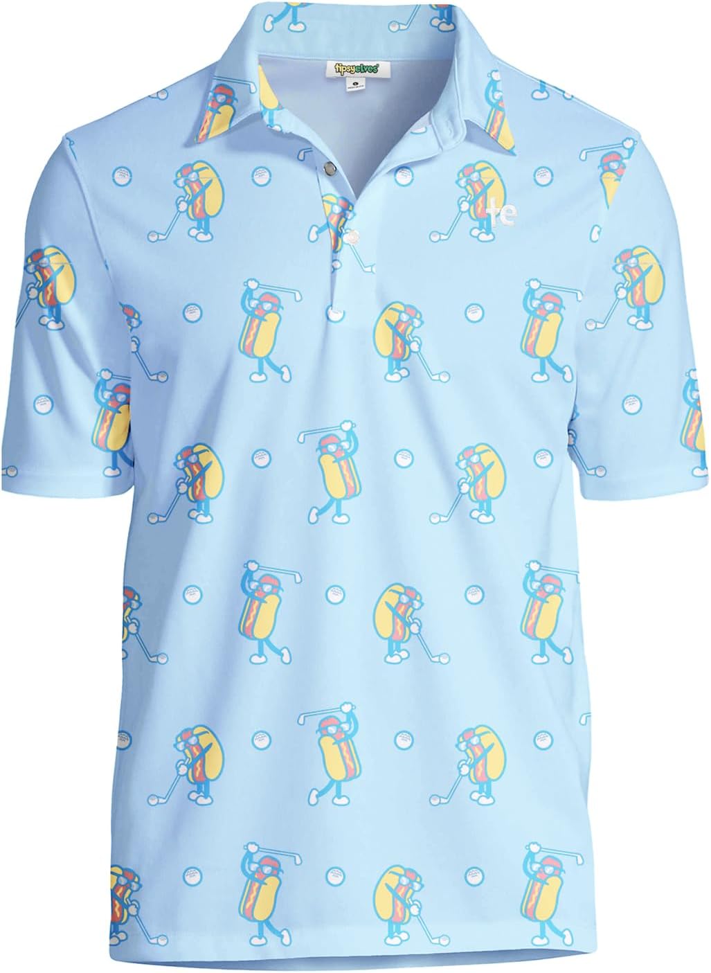 Tipsy Elves Golf Shirts for Men - Performance Polos for Comfort