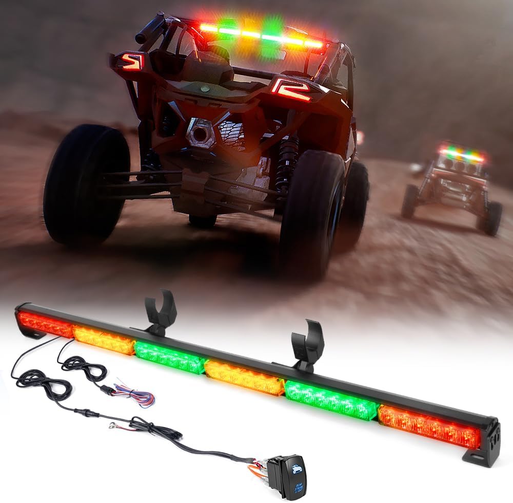 Xprite 36in Offroad Rear Chase LED Strobe Light Bar for UTVs