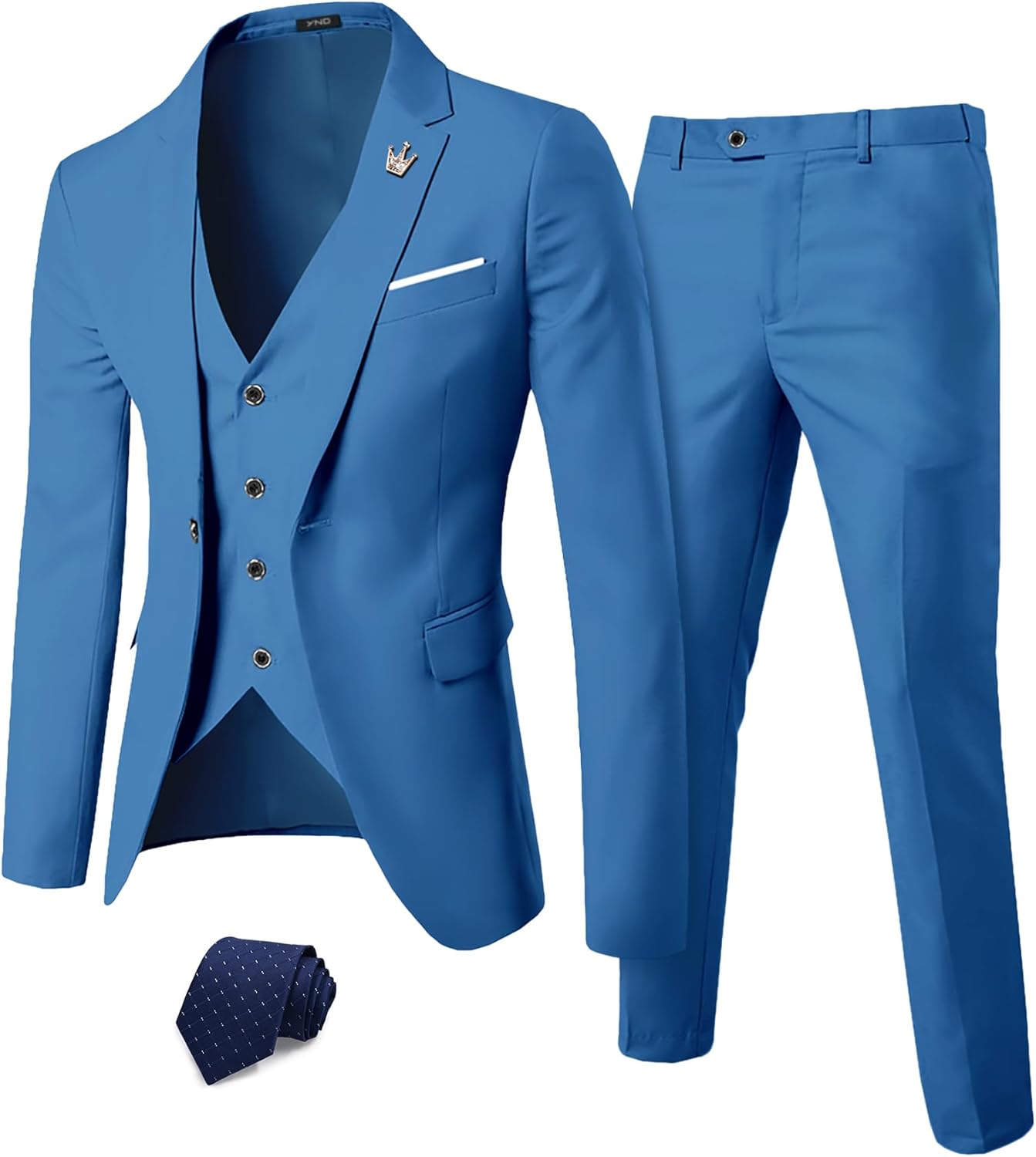 YND Men's Slim Fit 3 Piece Suit Set for Every Occasion