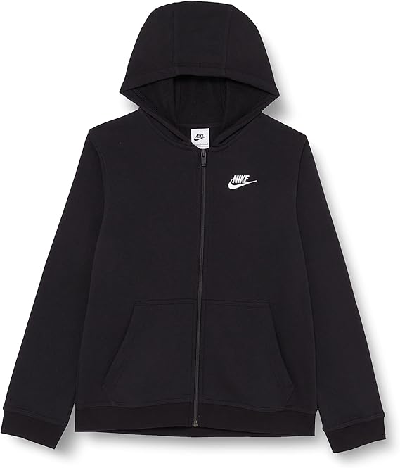 Nike Boys NSW Club Full Zip Hoodie for Comfort and Style